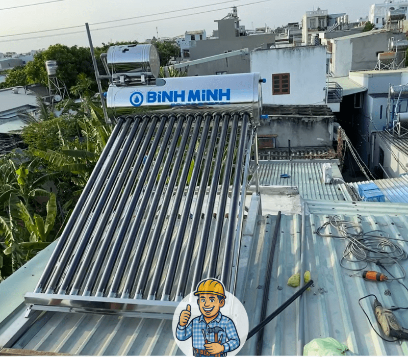 Lắp Máy Nước Nóng Năng Lượng Mặt Trời